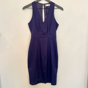 NWT Showpo Business Work Dress Navy Blue - SMALL